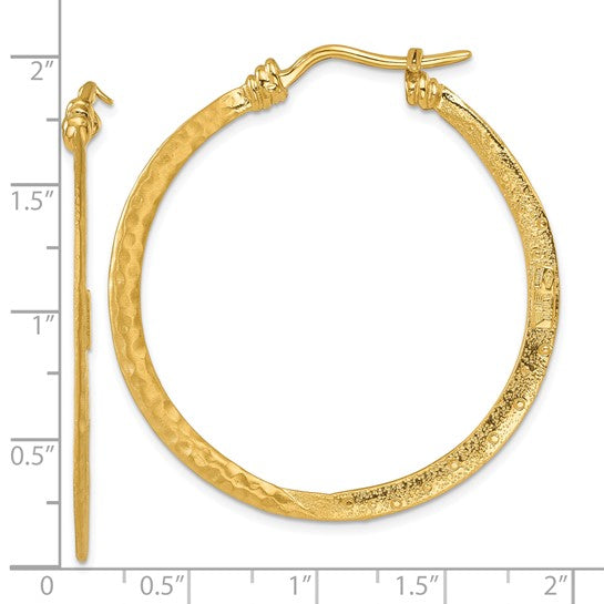 18KBrushedEarringMeasurements