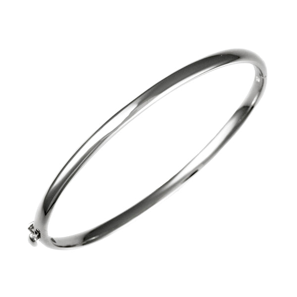 14KW Solid 4mm Bangle Bracelet