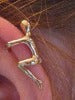 14 Karat Yellow Gold "Little Man" Ear Cuff