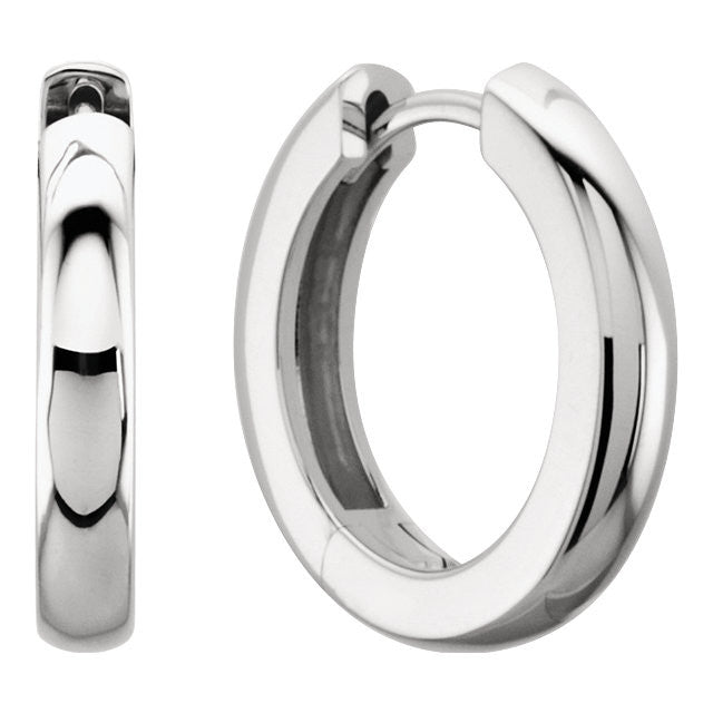 Platinum Huggie Hoop Earrings Jones Company